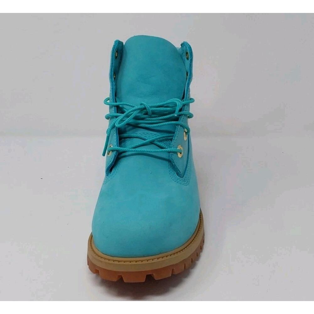 Timberland x Villa 6” Premium Boots Aqua Blue Nubuck Juniors Size 7/Women's 8.5 - Picture 11 of 16